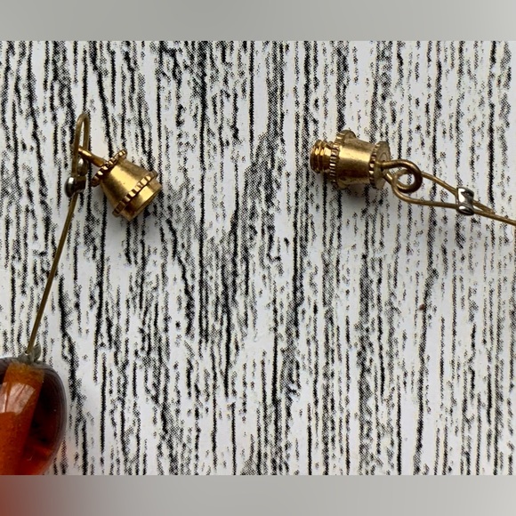 Handmade Amber Glass Beads Necklace - Picture 6 of 6